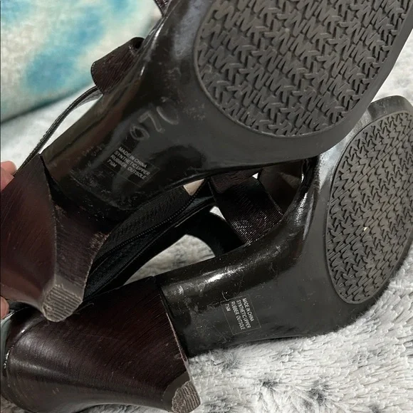 Michael Kors Dark Brown Strappy Heels - Picture 3 of 3